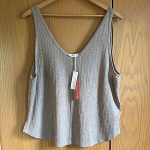 Gentle Fawn 3X tan Ribbed Tank Top